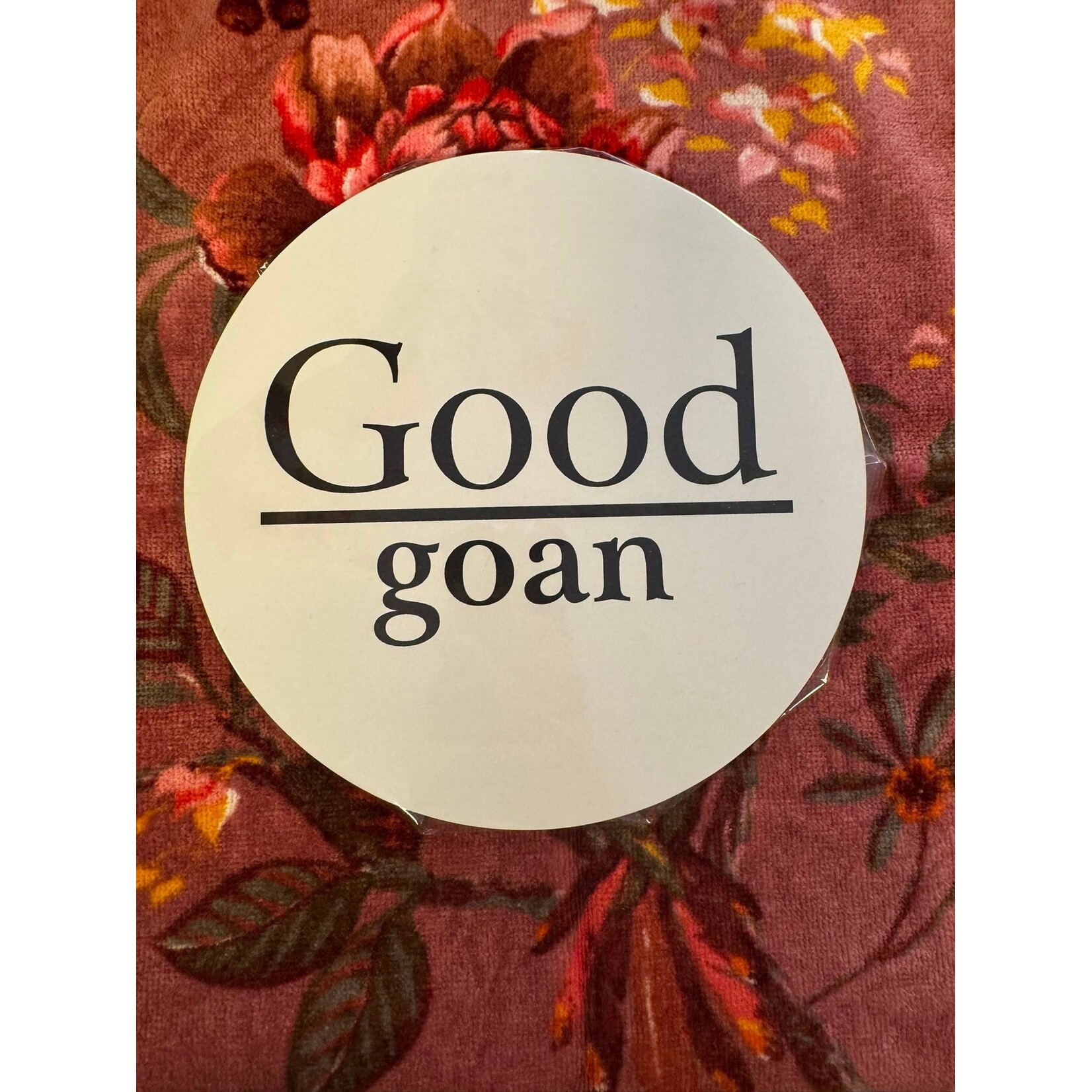 Home Sweet Home Muurcirkel Good Goan wit 20cm