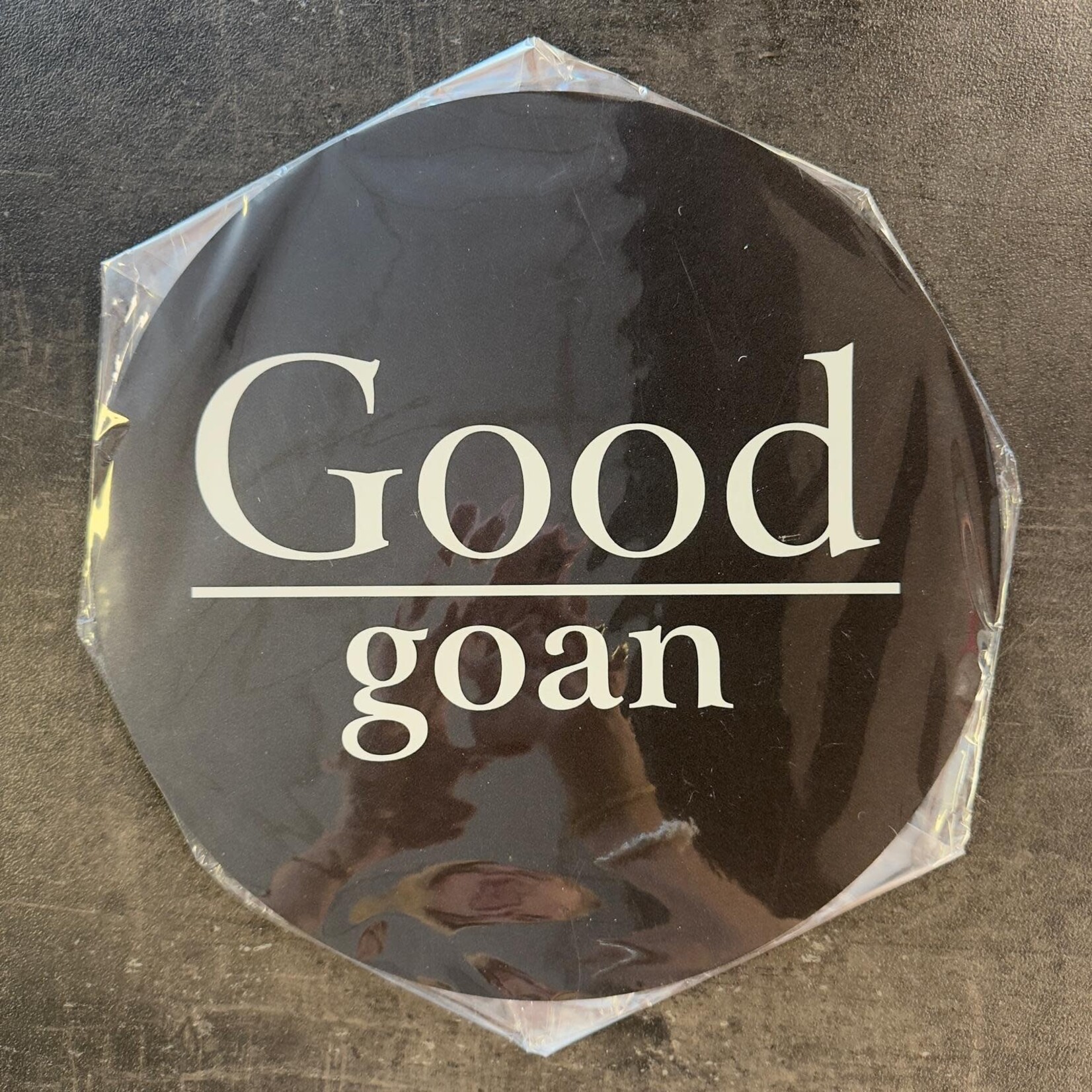 Home Sweet Home Muurcirkel zwart met tekst ''Good Goan'' 30cm