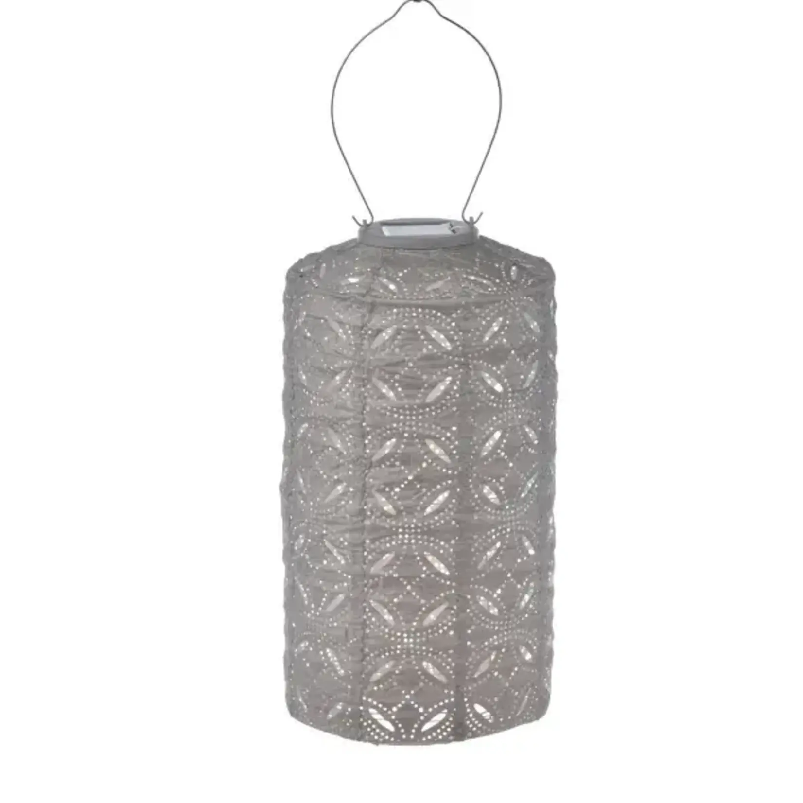 LUMIZ Lumiz Solar Lampion Cylinder 18 Mandela Light Taupe