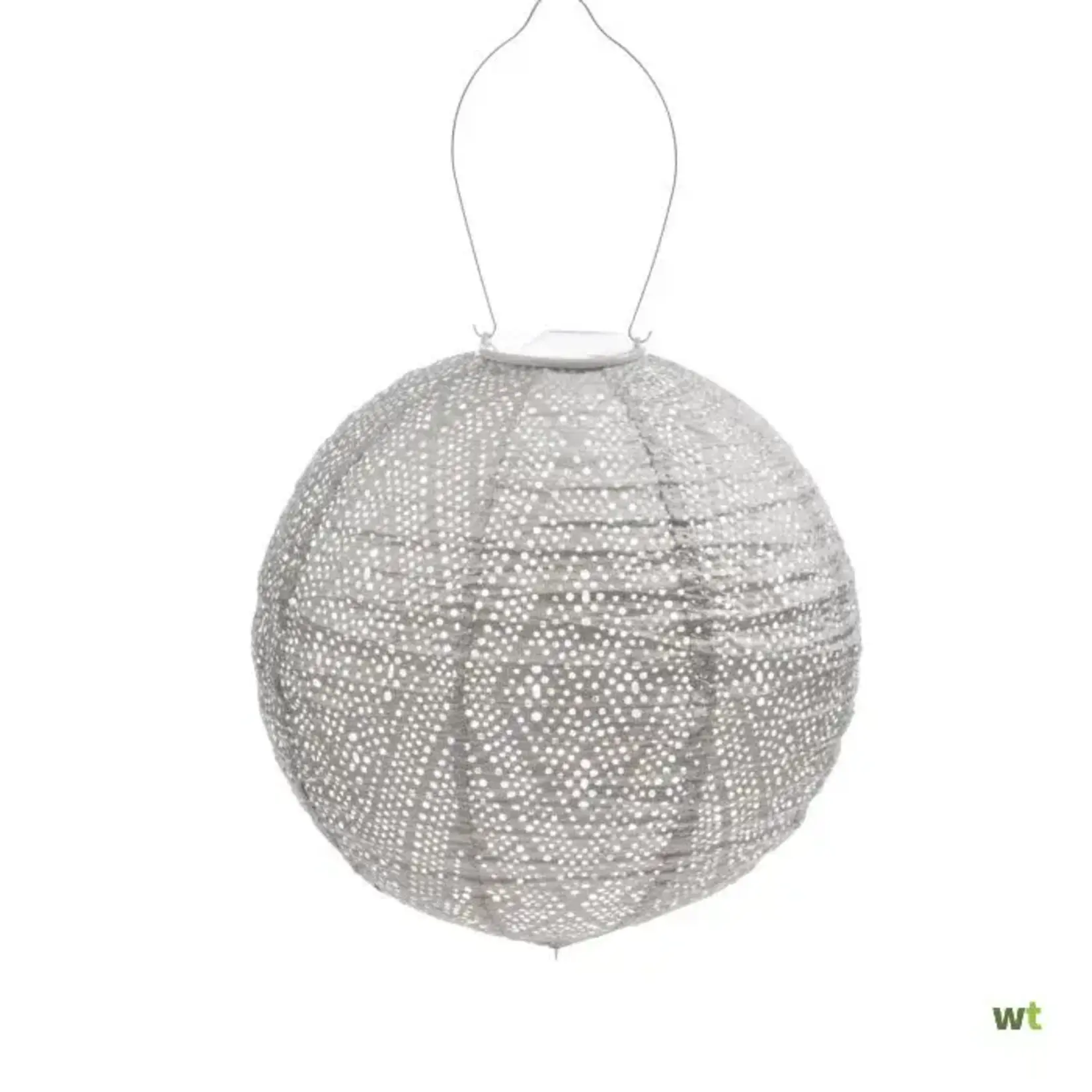 LUMIZ Lumiz Solar Lampion Round 30 Ikat Light Taupe