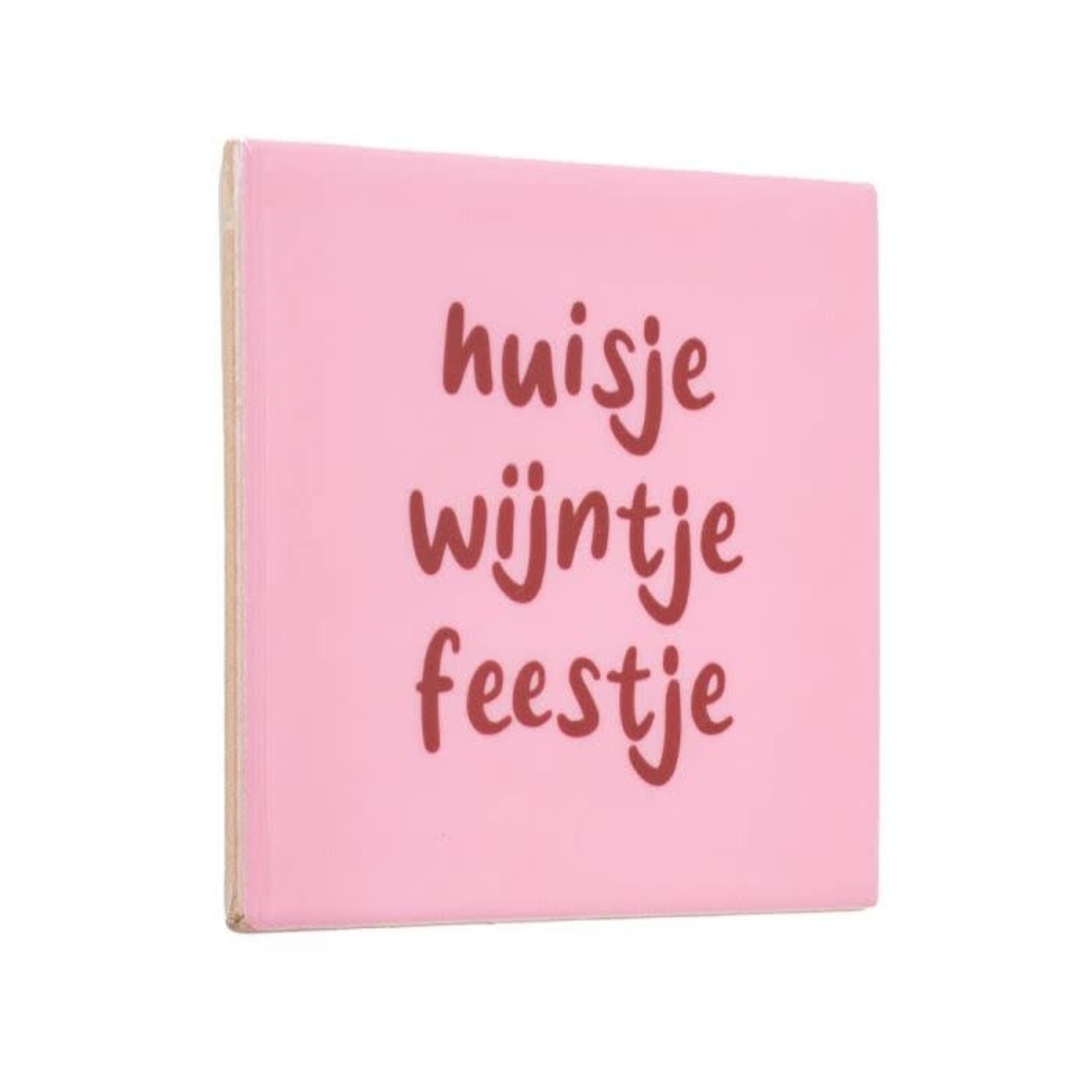 Home Bound Tegel Huisje Wijntje Feestje