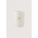 Zusss Zusss Coffee Mug Line Heart White / Gold