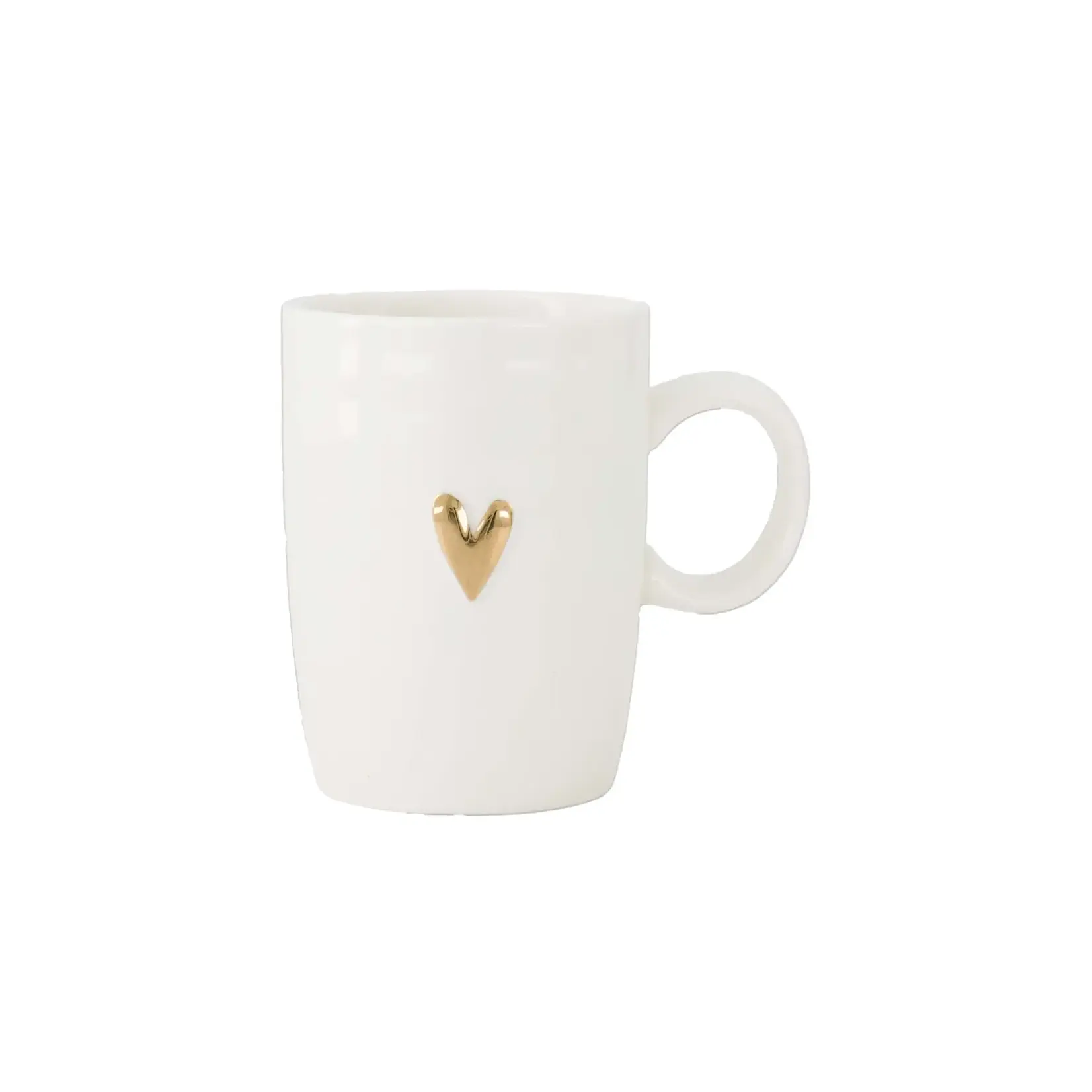 Zusss Zusss Tea Mug Heart White/Gold
