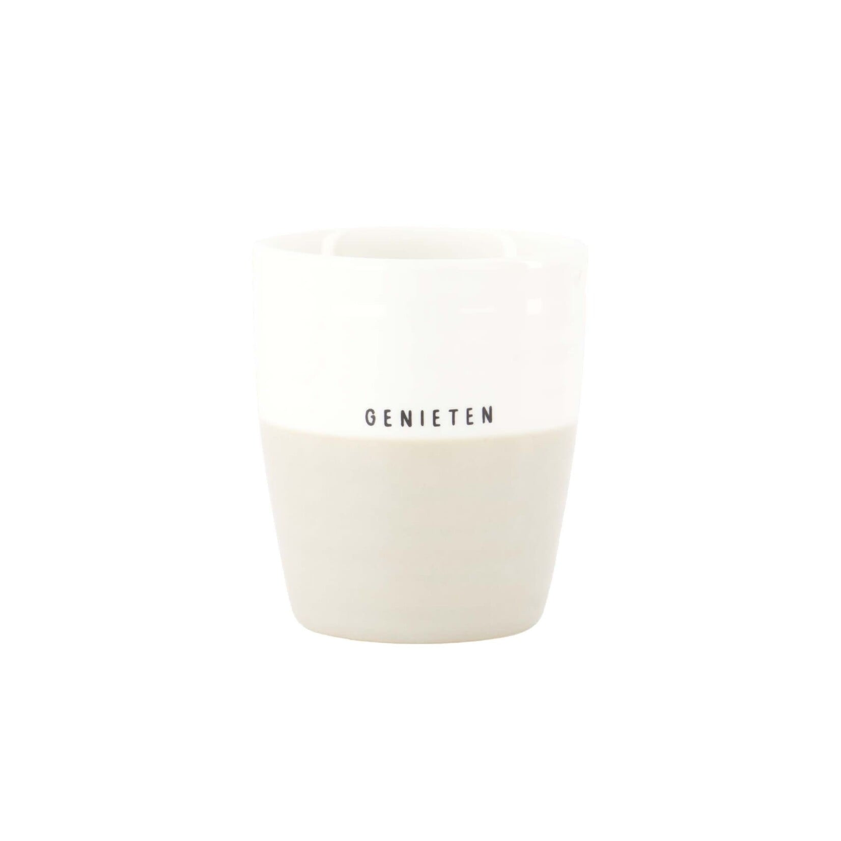 Zusss coffee mug genieten white/sand