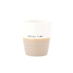 Zusss coffee mug coffee time white/dark sand
