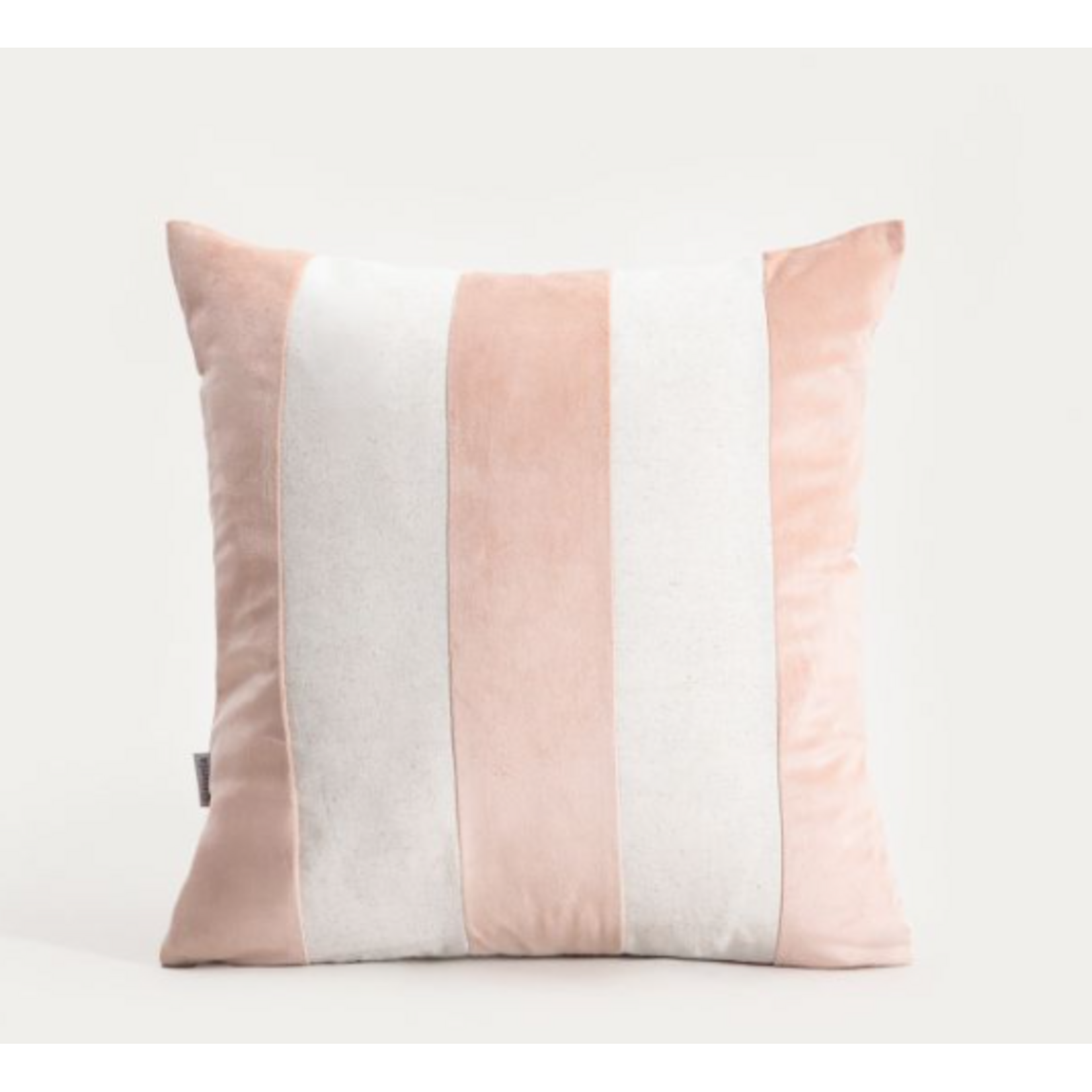 Home Sweet Home Kussen gestreept roze