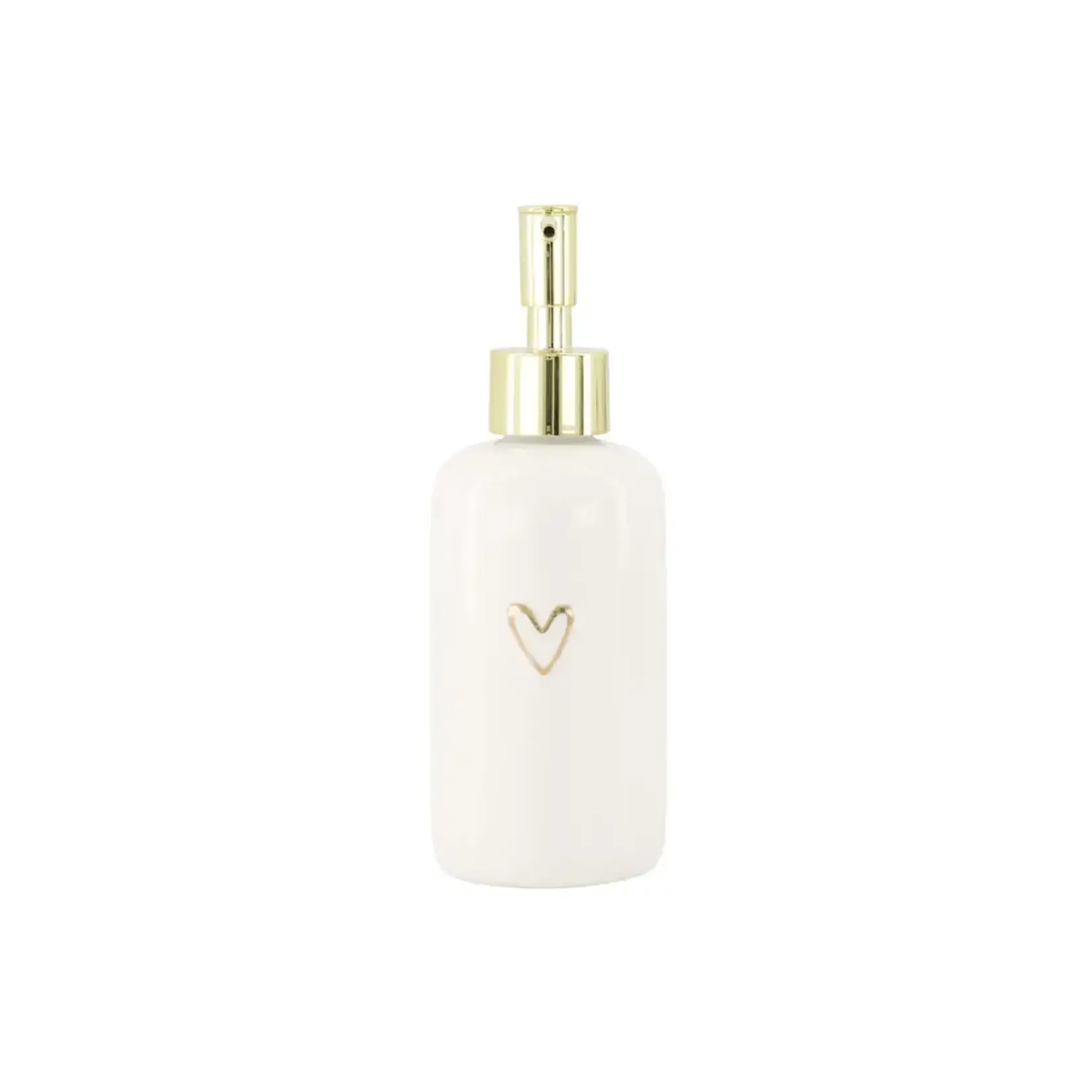 Zusss Zusss Soap Dispenser Heart white / gold