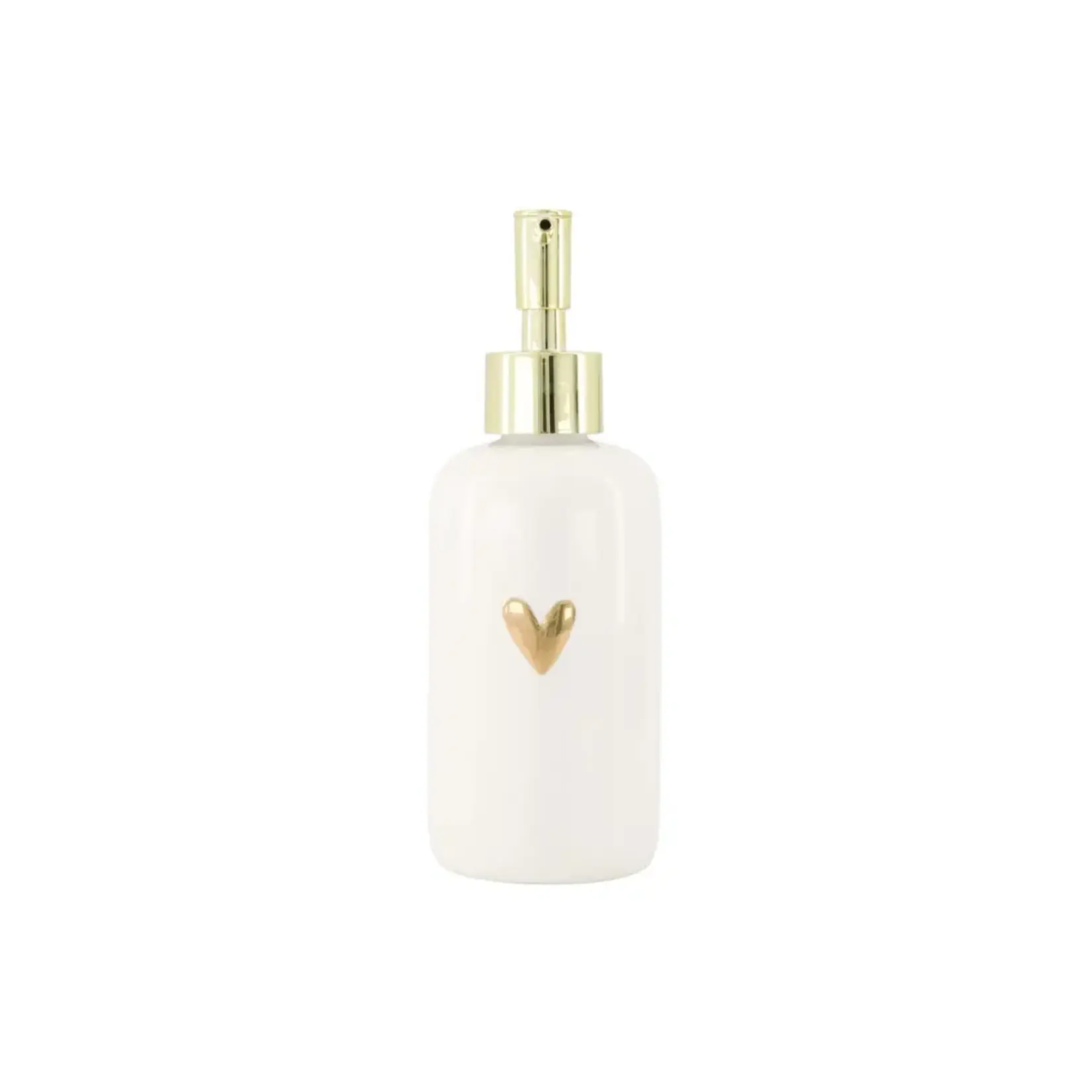 Zusss Zusss Soap Dispenser Heart white / gold