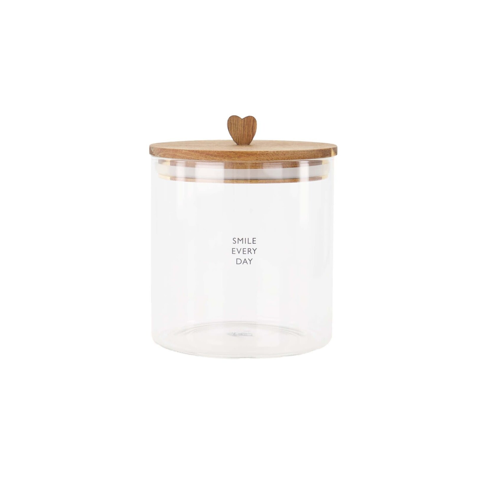 Zusss storage jar smile every day S natural