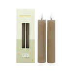 Home Society LED XL dinerkaarsen recharge beige