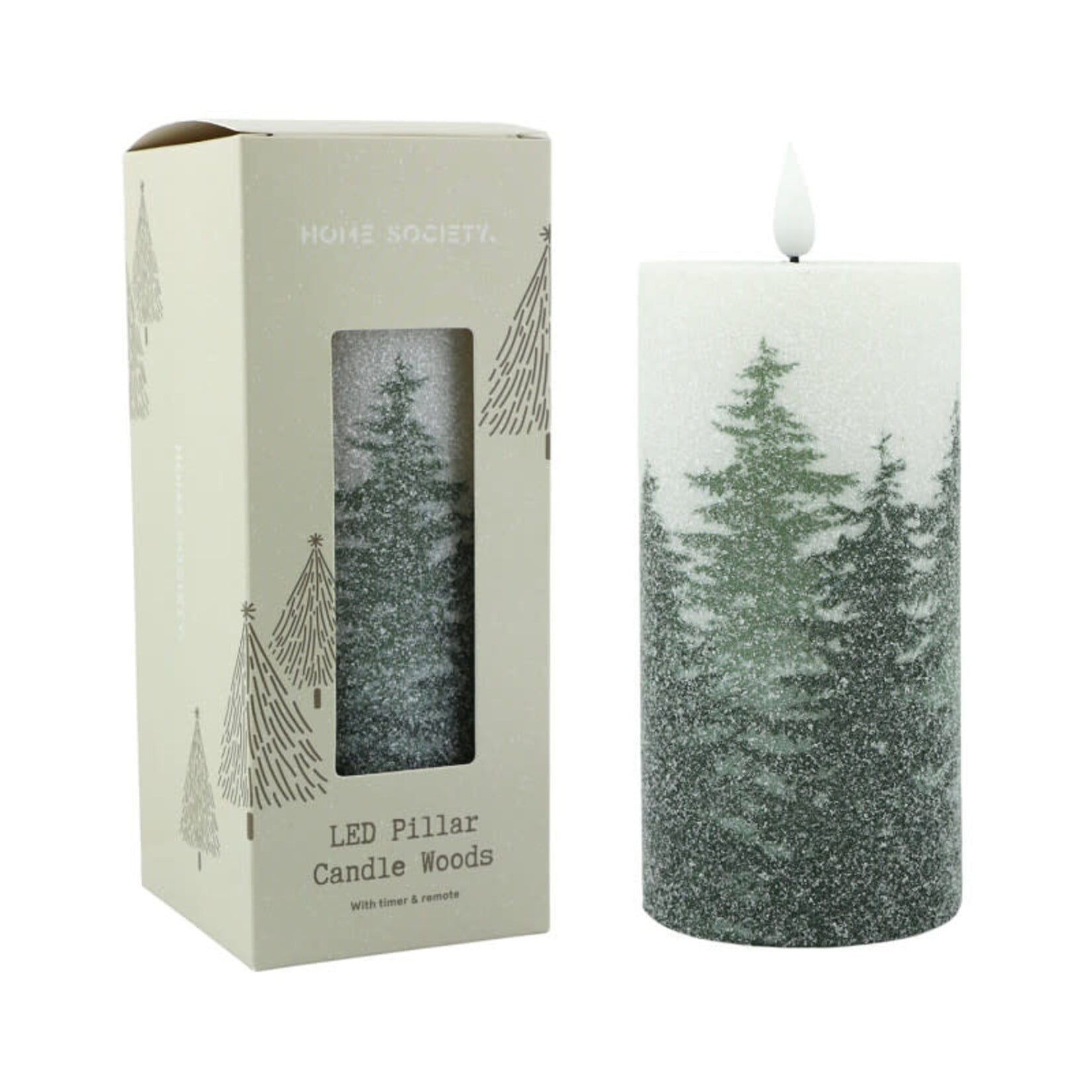 Home Society Led kaars woods L LED