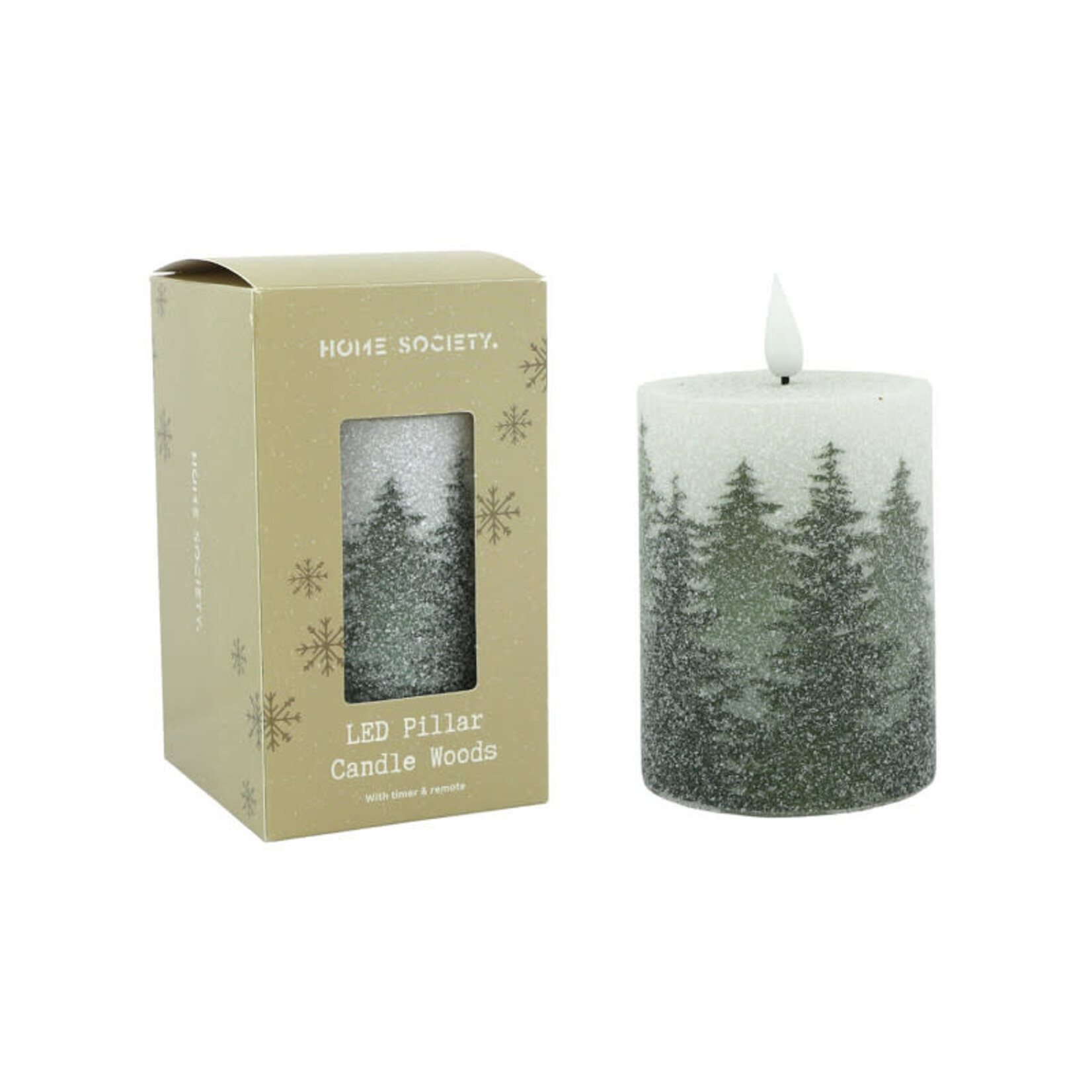 Home Society Led Kaars Woods S Led