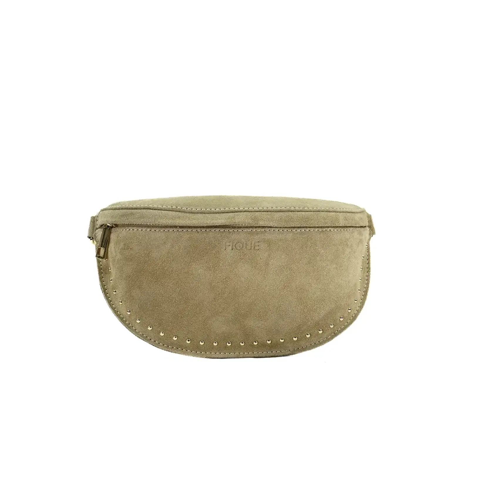 Fique The Label Tess Bag Beige Suede