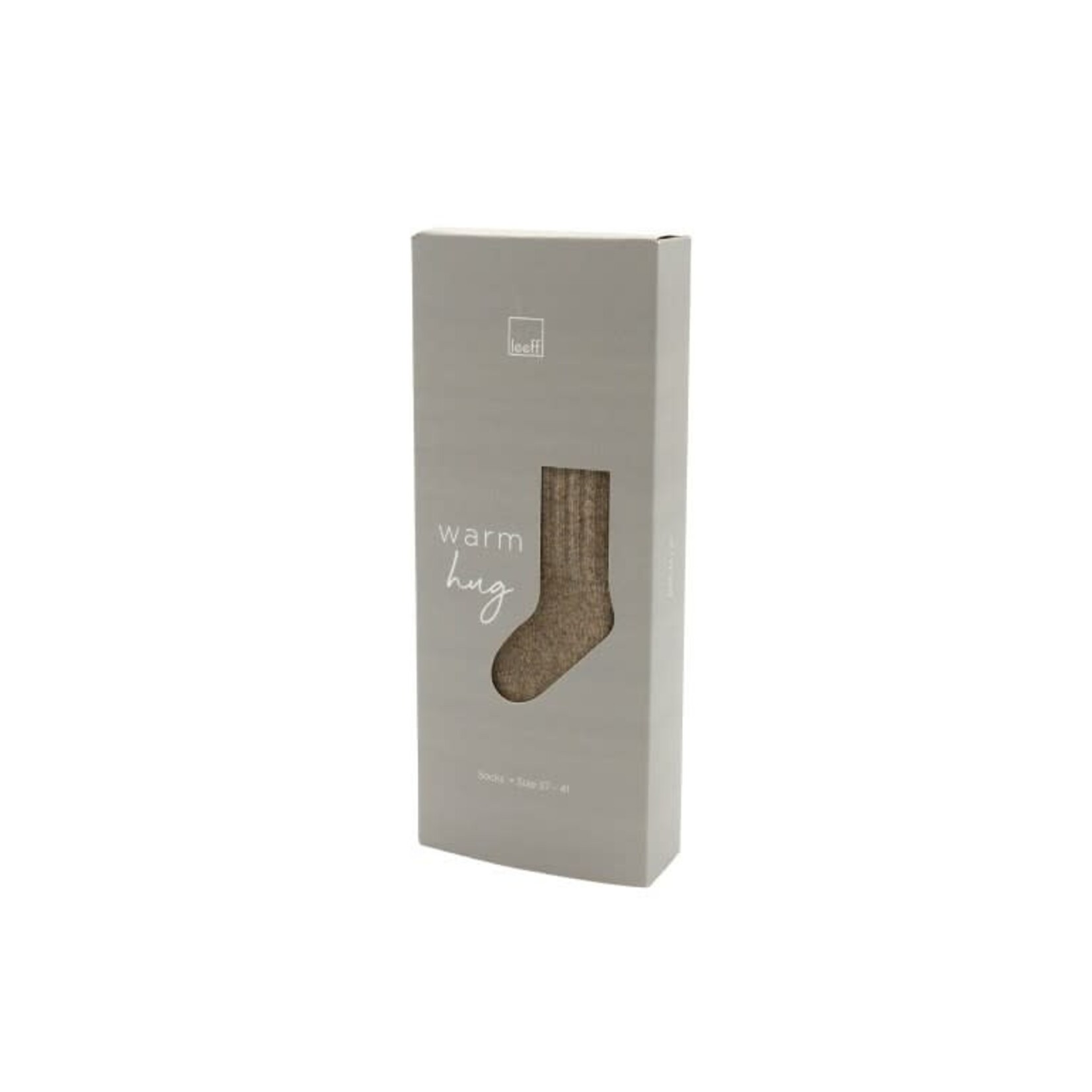Leeff Leeff Socks sand- Warm hug- size 37,41