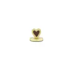 Zusss Card Stand Metal Heart Shape
