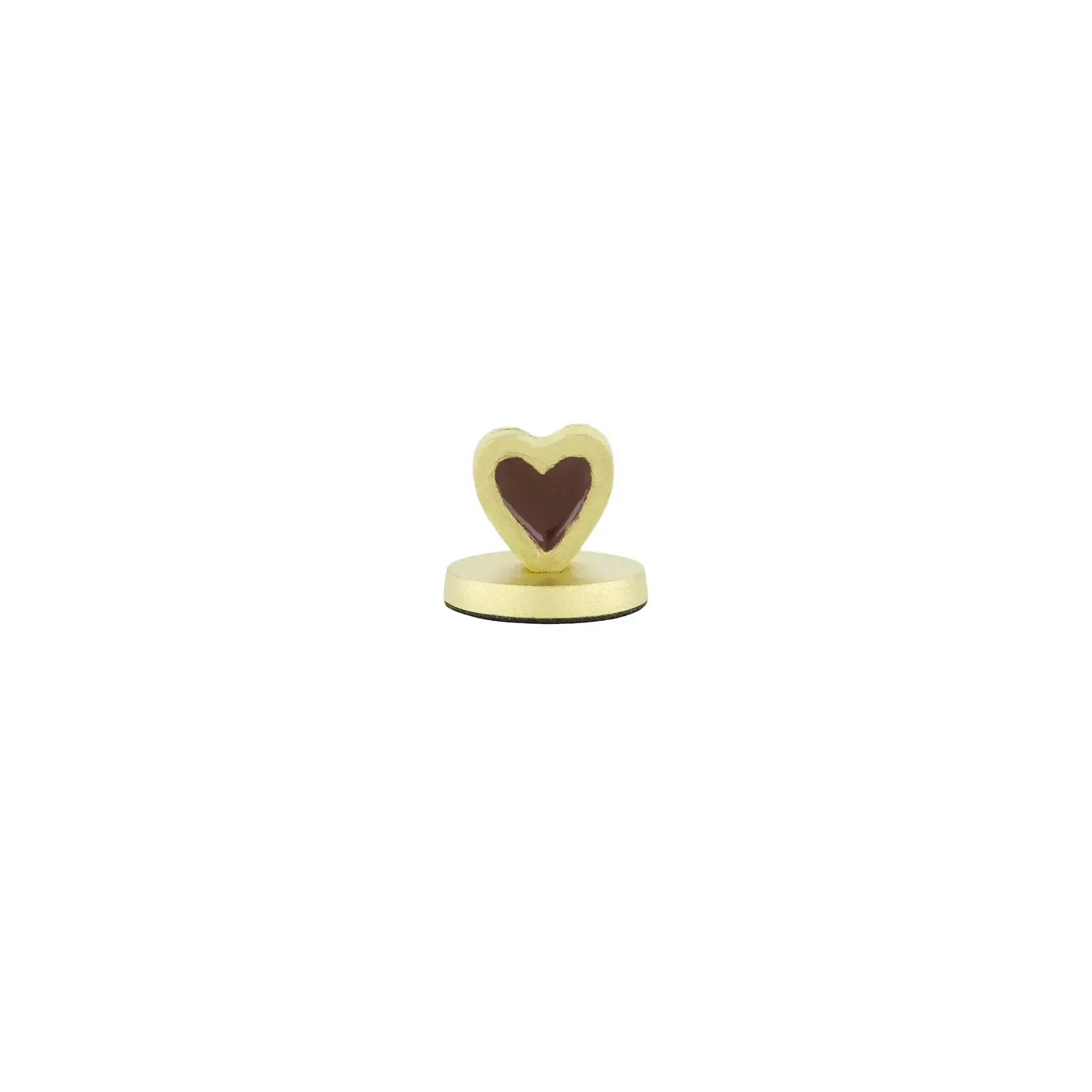 Zusss Card Stand Metal Heart Shape