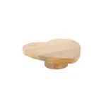 Zusss Serving Tray Wood Heart Shape Happy Home