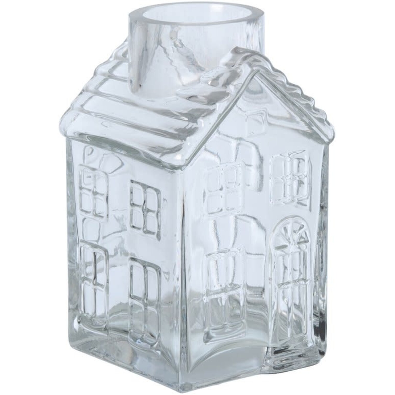 J-Line Vaas Huis Glas Transparant S