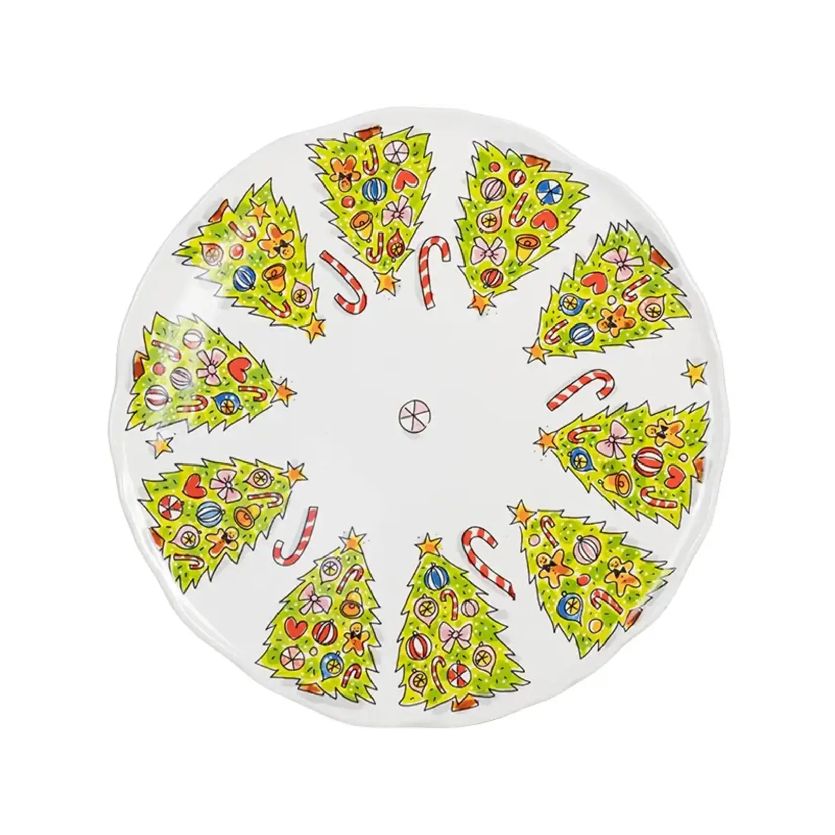 Blond Amsterdam Christmas plate wave edge 31 cm