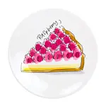 Blond Amsterdam Cake plate 18cm raspberry