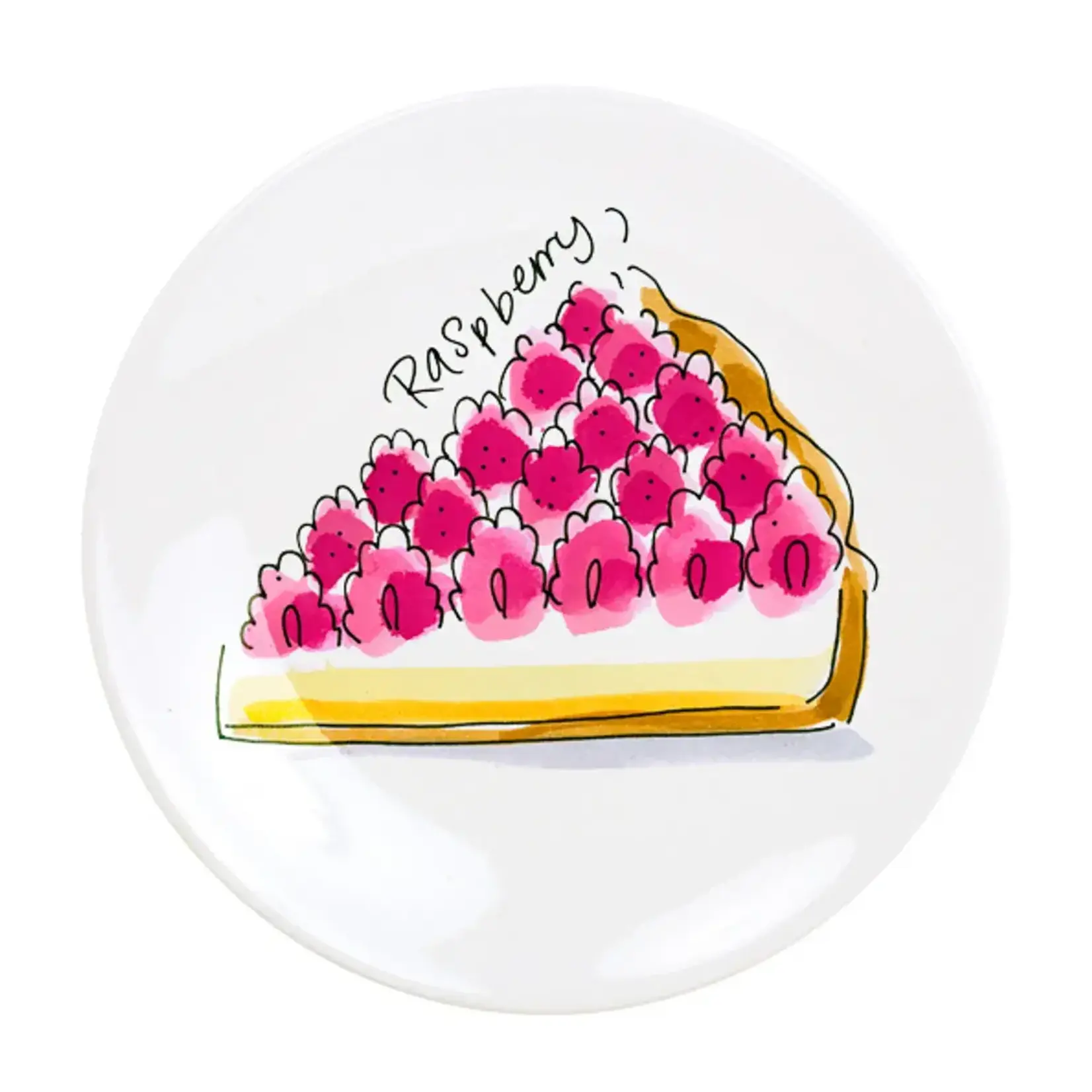 Blond Amsterdam Cake plate 18cm raspberry