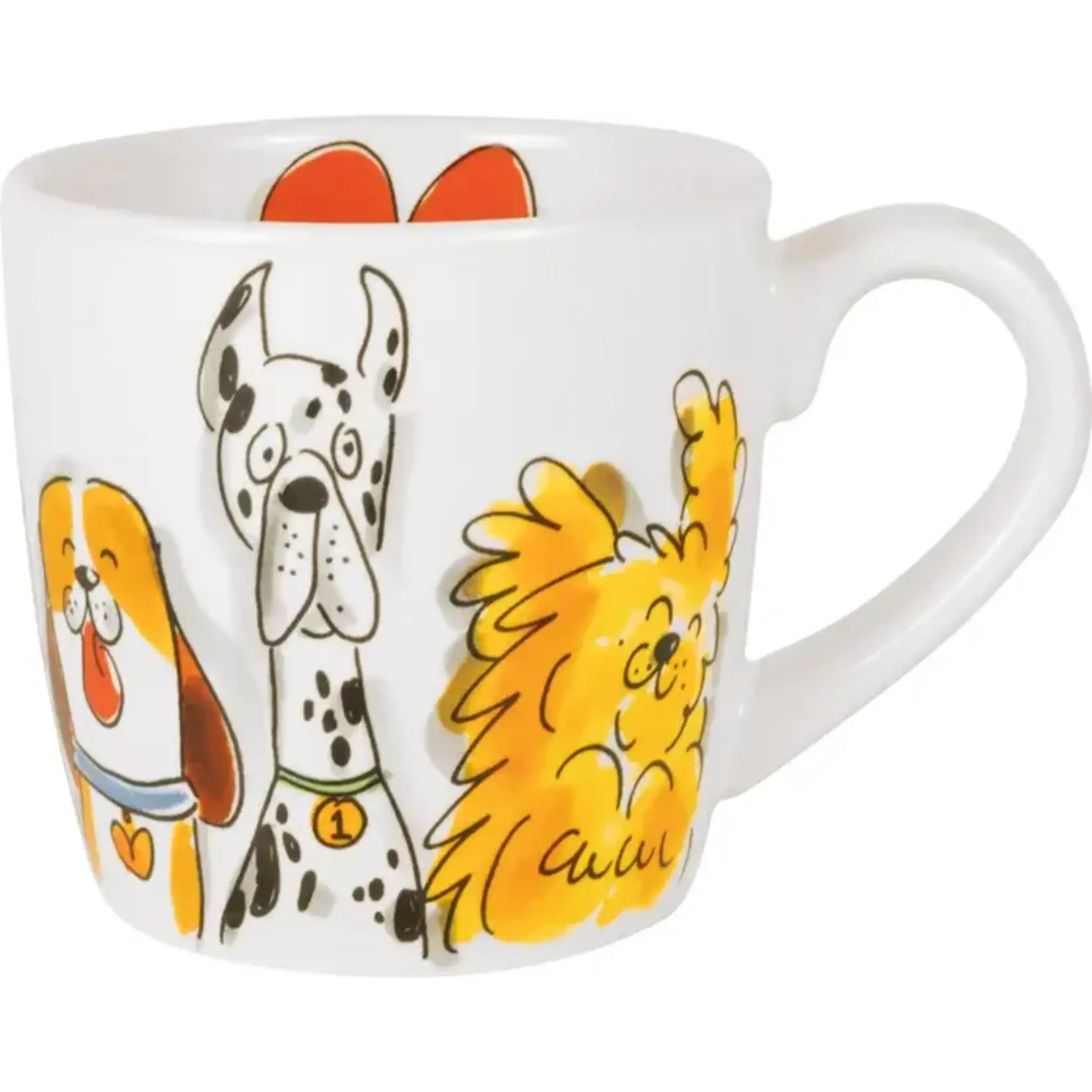 Blond Amsterdam Dier: Cappuccino beker 0.5L dogs mix