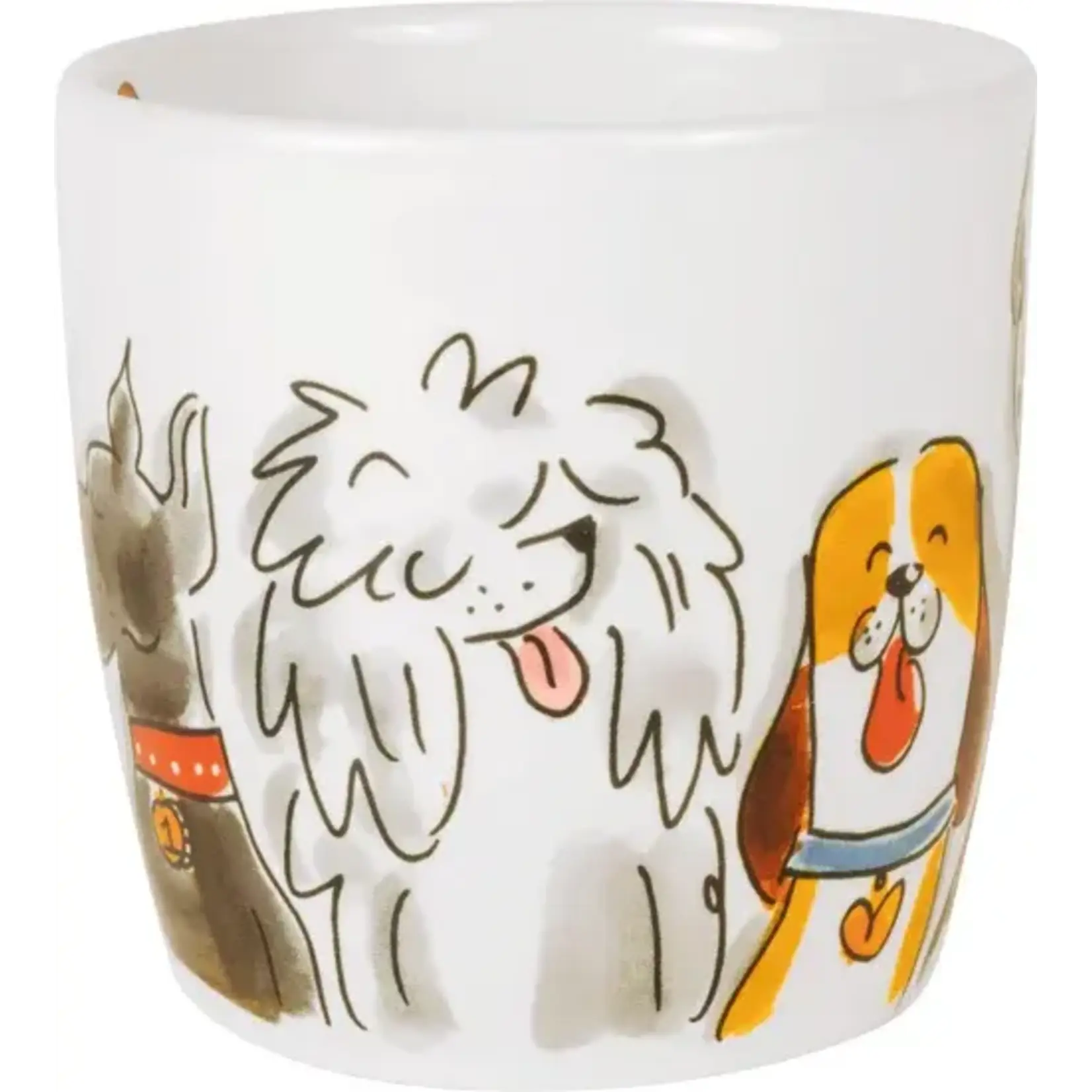 Blond Amsterdam Dier: Cappuccino beker 0.5L dogs mix