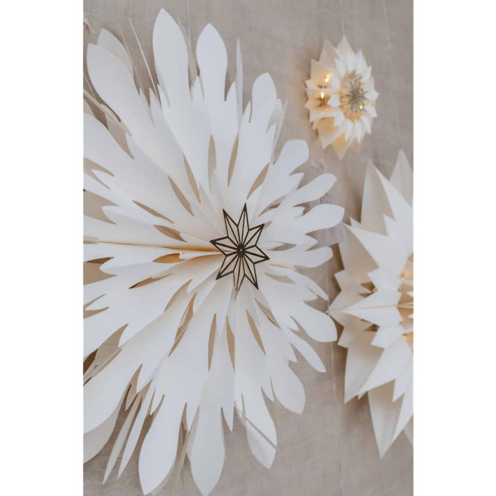Home Society Decoratie ster Rob hang LED L