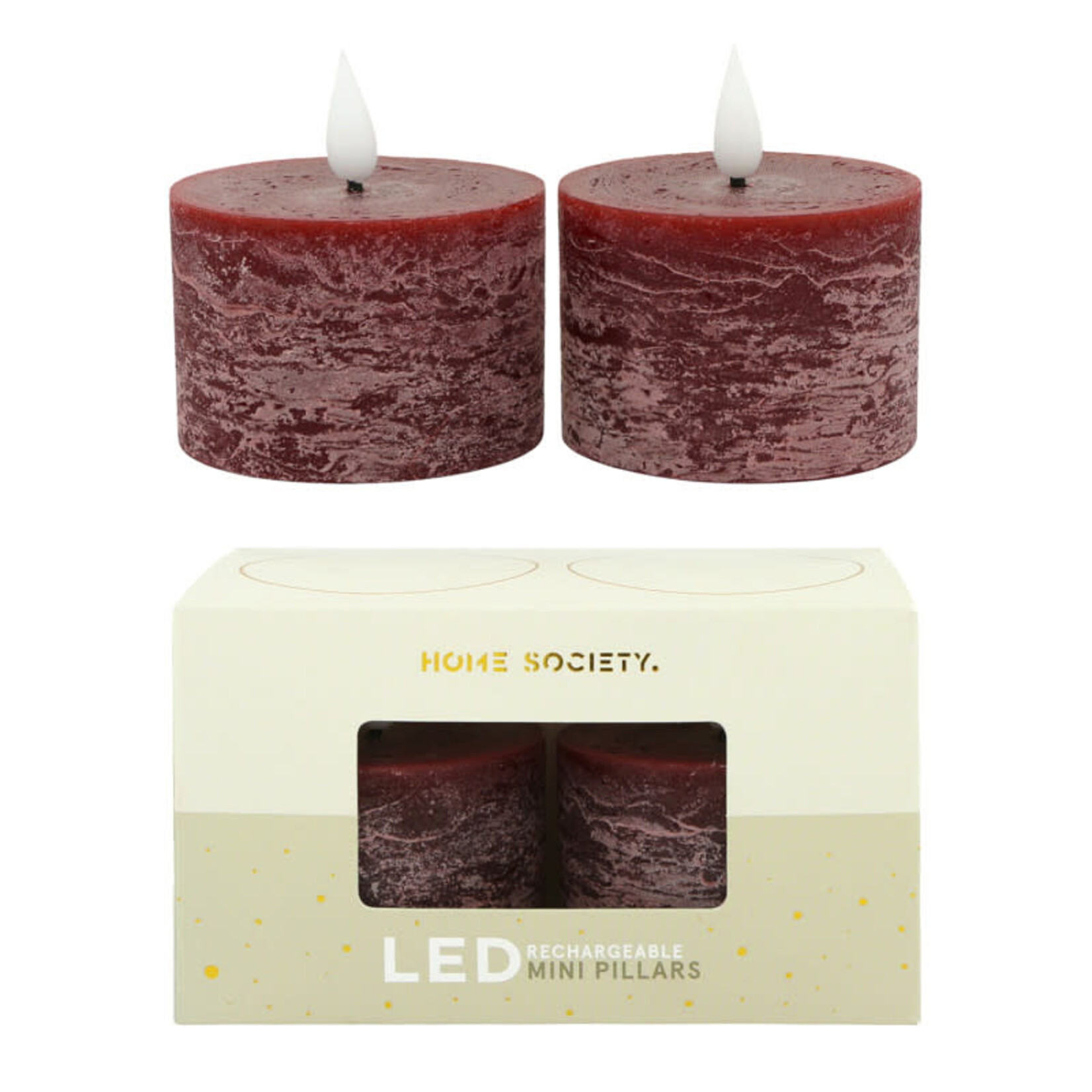 Home Society Led Mini Stompkaars Recharge Bourgondisch Rood per stuk