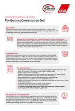 The German Consensus on Coal