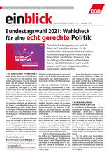 Zeitung einblick September 09/2021