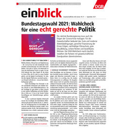 Zeitung einblick September 09/2021