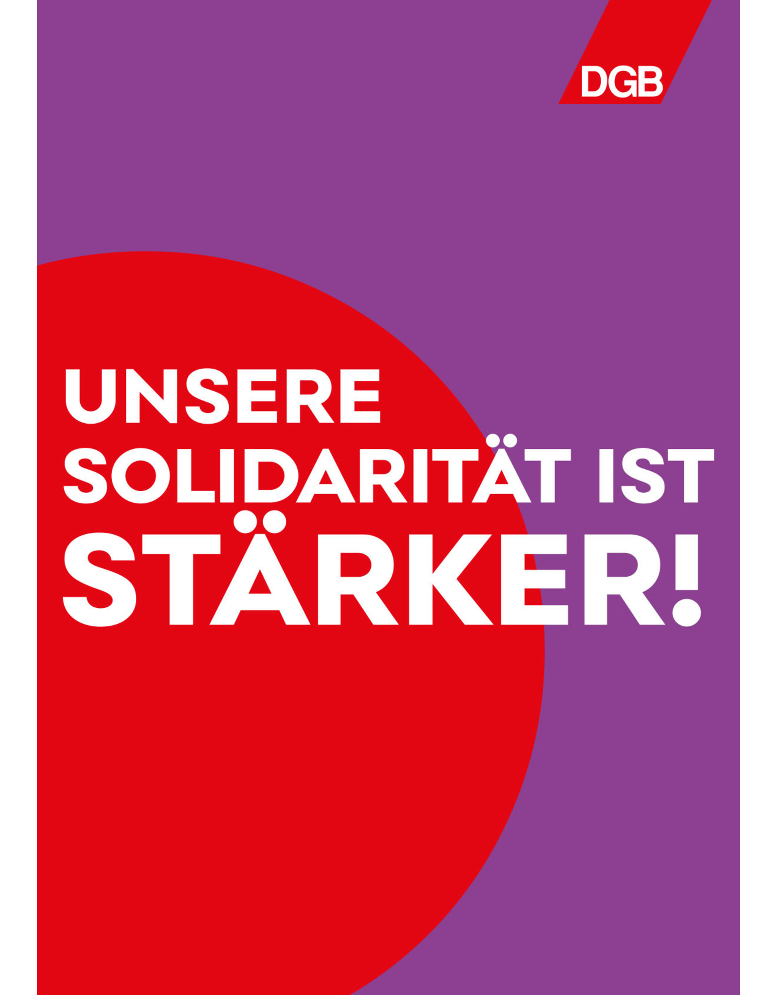 Plakat „Unsere Solidarität ist stärker“ A3, Hochformat