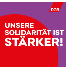 Aufkleber „Unsere Solidarität ist stärker“
