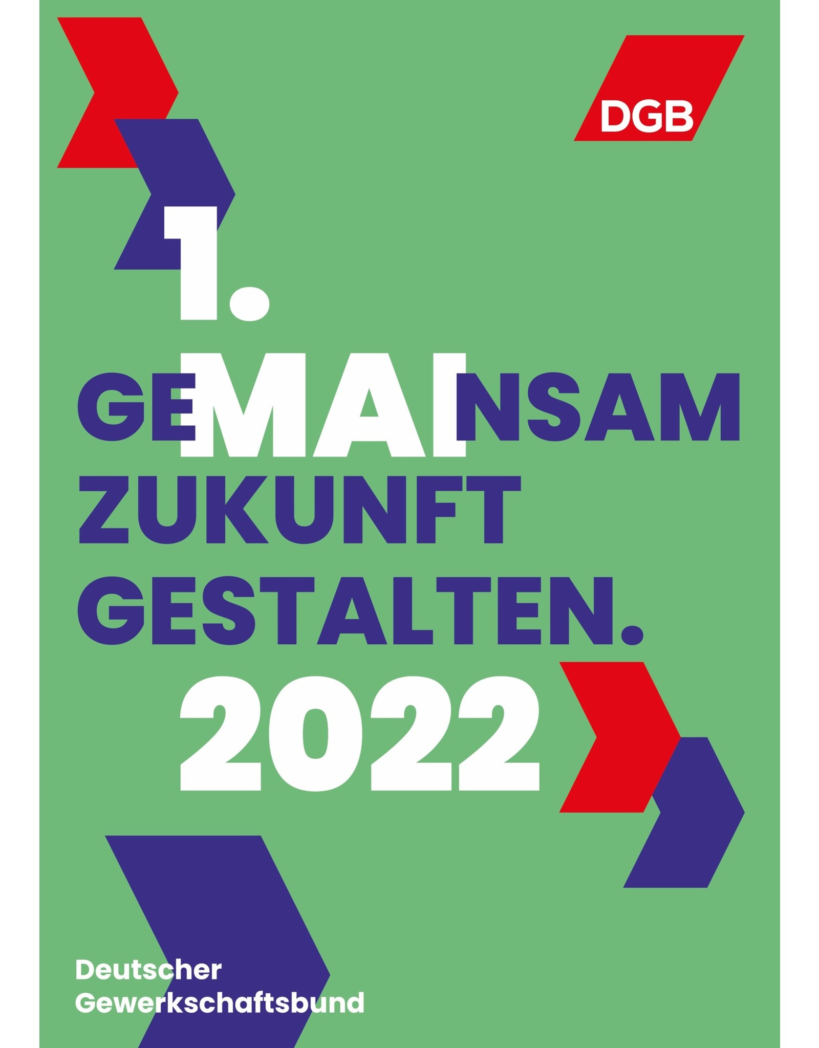 1. Mai Motivplakat A3 Grün