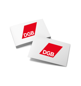 Moderationskarten mit DGB Logo