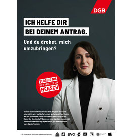 Plakat Motiv “ICH HELFE DIR BEI DEINEM ANTRAG“ verschiedene Formate