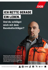 Plakat Motiv „ICH RETTE GERADE EIN LEBEN“ verschiedene Formate