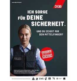 Plakat Motiv "ICH SORGE FÜR DEINE SICHERHEIT…" verschiedene Formate