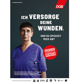 Plakat Motiv  "ICH VERSORGE DEINE WUNDEN…" verschiedene Formate