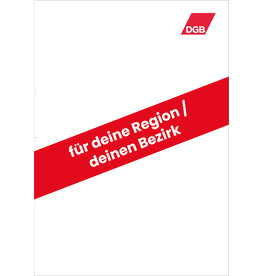 Exklusiv für DGB Hauptamtliche: DGB Rautenpapier mit eigener Region / eigenem Bezirk