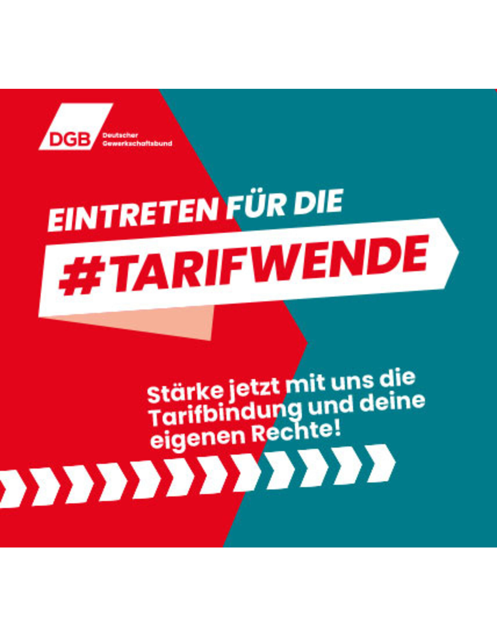 Tarifwende Flyer: Eintreten für die Tarifwende - zentraler Kampagnenflyer