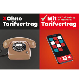 Tarifwende Postkarte: Motiv Telefon