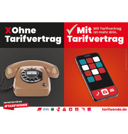 Tarifwende Plakat: Motiv Telefon