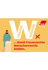 Postkarten-Set zur Europawahl, Landtags- und Kommunalwahl „Frauen wählen! …damit…“