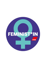 „FEMINIST*IN“ Button zum Internationalen Frauentag 2024