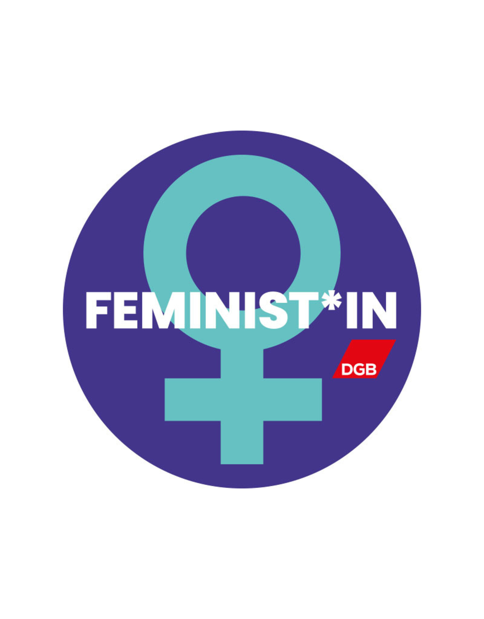 „FEMINIST*IN“ Button zum Internationalen Frauentag 2024