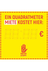 Poster Mietenstopp „Quadratmeter“