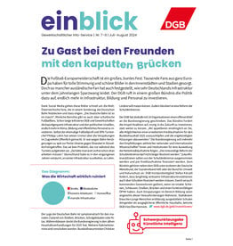 Zeitung einblick Juli/August 07+08/2024