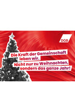 Weihnachtskarte „Mach dich stark mit uns“ inkl. Umschlag